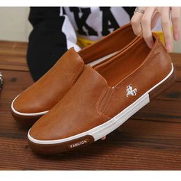 Casual Shoes Men Genuine Leather Comfortable S Loafers Luxury Flats Sneakers Slip On Lazy Driving