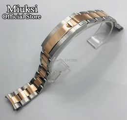 20mm rose gold 316L solid stainless steel watch band folding buckle fit 40mm watch case mens strap4084176