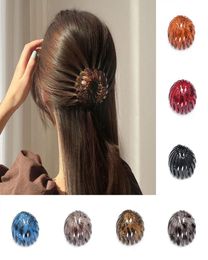Fashion Women Hair Bun Bird Nest Expanding Horsetail Buckle Hair Clip Female Ponytail Claw Pins Ladies Headwear Hair Accessories1172148