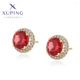 Stud Earrings Xuping Jewellery Fashion Light Gold Colour For Women Girl Christmas Gift X000712683