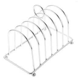 Kitchen Storage Bread Rack Reusable Toast Stand Holder Countertop Table Bookshelf Supply Tabletop Sandwich Metal Slices Of