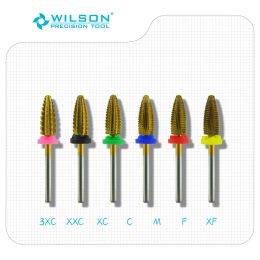 Mouldings Typhoon Bit(fastest Remove Acrylics&gels)tin Coating Two Directional(for All Hand Use)wilson Carbide Nail Drill Bit