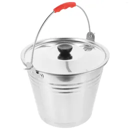 Take Out Containers Milk Bucket Liquid Holder Premium Stainless Steel Pail Cleansing Multi-functional Multi-purpose Child