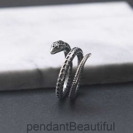 Golden Deer King Silver Ring Jewellery S925 Silver Snake Ring Creative Design Couple Male and Female Ring