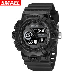 Trendy Sports Style Waterproof Outdoor Watch Student Multi Functional Tactical Glow Electronic Watch