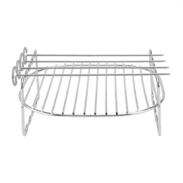 Double Boilers Grilling Accessories Stainless Steel Air Fryer Rack Steam Cooling Racks Cooking Replacement BBQ Layer