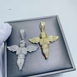 Designer Hip Hop Fashion Jewellery lced out Jesus Arch Angel Pendant hip hop vvs moissanite 925 Sterling Silver pendant