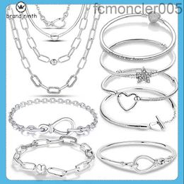 925 Silver for Charms Jewelry Beads European Bead Pendant Diy Me Infinity Knot Chain Bracelet Femme Jewelry for Women Gift 3LU7