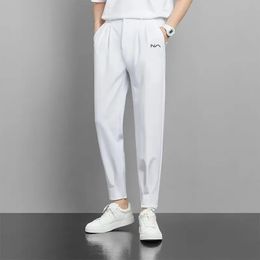 golf wear spring/summer mens golf pants high quality elastic golf pants comfortable and breathable mens pants 240326