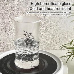 Wine Glasses Glass Cup Transparent Bamboo Joint Shaped Water Bubble Tea Juice Beer Coke Can Milk Mocha Cups Breakfast Mug Drinkware