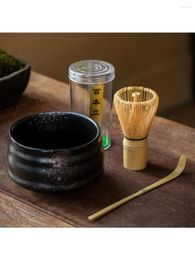 Teaware Sets 3 Pieces/set Japanese Style Matcha Brush Stirring Bamboo Baiben Lidian Tool Bowl Tea Fork
