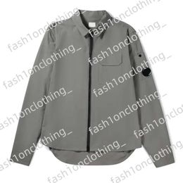 Mens Cp Jacket Coat One Lens Lapel Shirt Cp Compagny Jackets Garment Dyed Utility Overshirt Outdoor Men Cardigan Outerwear Clothe Cp XXL 941