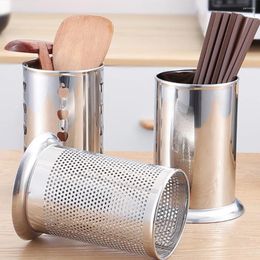 Kitchen Storage Stainless Steel Chopstick Rack Versatile And Easy To Clean Rust-resistant Mesh Dense Hole