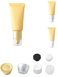 Storage Bottles 30/50pcs Gold White Airless Pump Cosmetic Hose Soft Tube 50g Frost Matte Yellow Concealer Cream Squeeze Tubes Black Silver