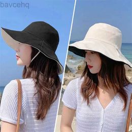 Wide Brim Hats Bucket Hats Double-sided Foldable Bucket Hat for Women Girls Summer Anti-UV Wide Brim Sun Hat Visor Fisherman Cap Beach Fishing Hats Caps 240407