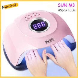 accesories New Sun M3 Uv Led Nail Lamp Nail Dryer 45 Leds Lamp for All Gel Polish Sun Lamp 10/30/60s Timer for Gel Dryer Nail Art Tool