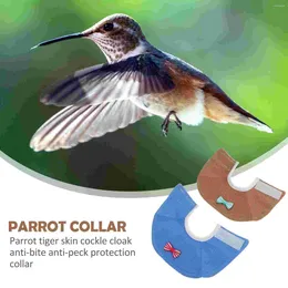 Dog Collars 2 Pcs Collar Parakeet Protective Neck Ring Guard Parrot Anti-pecking Felt Cloth Pet Supplies Bird Neckbands