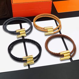 H Bracelet for women Mother Daughter Bracelets H Leather Bracelet Best Friend Bracelets Womans Bangle Daily Wear Gold Bangles Luxury Designer Jewelry Woman