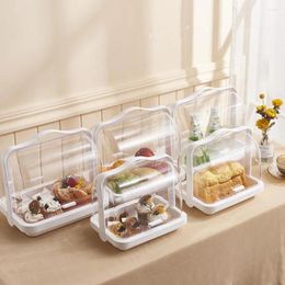 Storage Bottles Portable Bread Box With Handle Dust-proof Moisture-proof Easy To Clean For Muffins