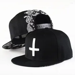 Ball Caps Snapback Baseball Hat Cross Embroidery Adjustable Hats For Youth Men Women Fashio Cap Flat Trend Street Dance