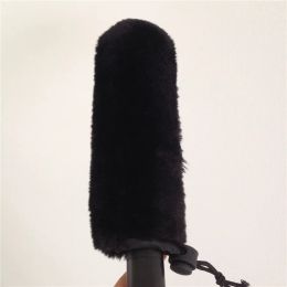 Microphones Furry Outdoor Shotgun Microphone Windscreen Wind Muff Sweater 16cm Long 22mm or 40mm Inner Mouth Can Customization Any Size