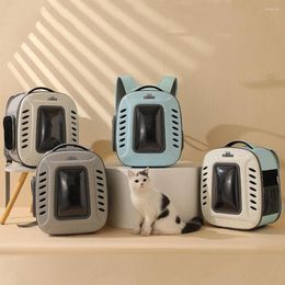 Cat Carriers Backpack Pet Carrier Transparent Breathable Bag Outdoor Travel Portable For Small Dogs Kitten Foldable Carrying