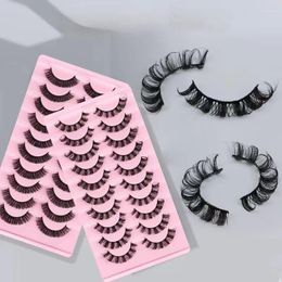 False Eyelashes 10Pairs 3D Mink Lashes Russian Strip Lash Dramatic Faux Cils Makeup Wholesale Fake Eyelash Extension Maquiagem