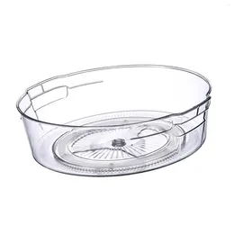 Kitchen Storage Organizer For Display Rack Turntable Food Container Rotating Condiments Spice Baking