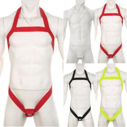 Underpants Sexy Men Stretch Band Belt Chest Waist Full Body Straps Harness Gay Clubwear Muscles