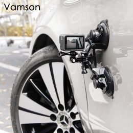 Camera Vamson for Insta360 X3 One X2 Accessories Triangle Suction Cup Tripod Mount for Go Pro Hero 11 10 9 Dji Action for Smartphone