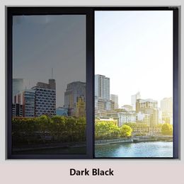 Window Stickers Privacy Glass Film One Way Reflective Heat Control UV Sun Blocking Self Adhesive Tint For Home Office