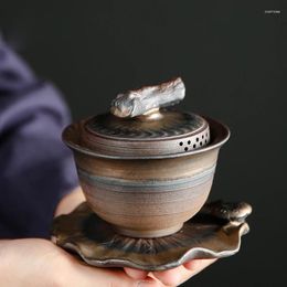 Teaware Sets LUWU Ceramic Teapots Gaiwan Vintage A Tea Chinese Set Drinkware