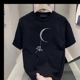 Short Sleeved T-shirt for Men in Summer 2024 New American Style Clothes Loose Fitting and Trendy Youth Pure Cotton