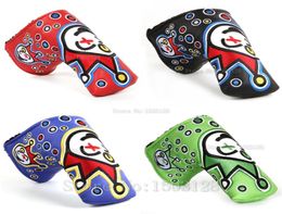 New Golf Head Cover High Quality PU Golf Putter protecter with Embroider Red Green Blue Black 4 color4664943