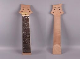 Electric guitar neck replacement 24 Fret 255 inch Mahogany Vine Inlay P275572682970197