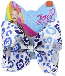 New 2020 leopard jojo siwa girls hair clips 8inch jojo siwa bows girls barrettes designer girls hair accessories kids BB clip9847743