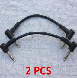 2pcs Black electric Guitar Amplifier Audio Cable Guitar Effects Pedal Cable guitar parts musical instruments accessories2396273