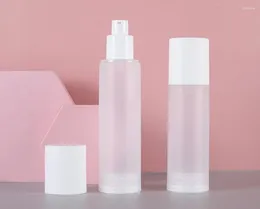 Storage Bottles 100ML Frosted Plastic Airless Bottle For Lotion/emulsion/cream/serum/foundation/skin Care Cosmetic Packing