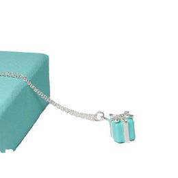 Designer Brand Tiffays Necklace Boutique Jewelry San Valentino GIOCO SEIKO Enamel High Edition Box con logo