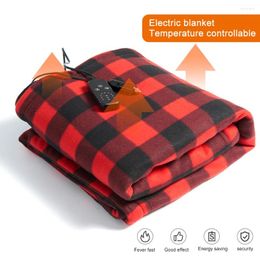 Blankets Car Electric Heated Blanket Heating Mat Fast 12V Body Warmer 9 Adjustable Temperature Auto-off For Camping