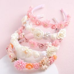 Hair Accessories Handmade Fashionable Simulated Flower Headband For Girls Sweet And Cute Little Fresh
