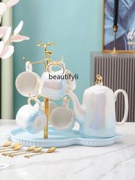 Teaware Sets Zq Modern Simple And Light Luxury Water Cup Household Living Room Ceramics