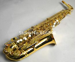 JUPITER JAS769 High Quality Eb Tune Musical Instrument Alto Saxophone Brass Gold Lacquer Sax With Case Mouthpiece1802334