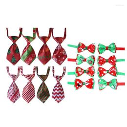 Dog Collars 16x Adjustable For Cat Bow Tie Christmas Collar Party Supplies Xmas High-end Christm