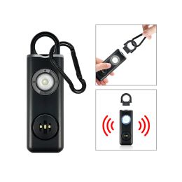 Detector Pull Pin SelfDefense Emergency Security Alarm LED Flashing Light 130dB Sound Rechargeable For Women Elderly