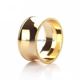 Napkin Rings Gold Sier Ring Stainless Steel Napkins Buckle El Wedding Table Decoration Towels Decor Hollow Out Llf8599 Drop Delivery Dhl0W