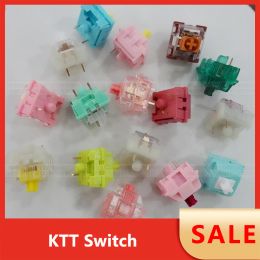 Printers Wholesale Ktt Switch Linear Tactile Kang White V3 Strawberry Mint Darling Rose Peach Matcha for Mechanical Keyboard Switches
