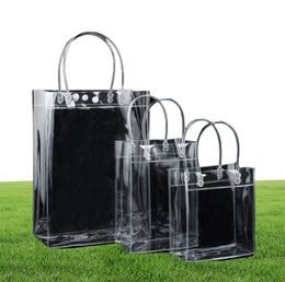 Transparent Plastic Handbags beach Shoulder bag Women Trend Tote Jelly Fashion PVC Clear Bag Shopping Bags for Grocery Tote4262741