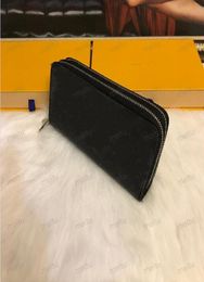 High Quality Fashion Designer Double Zipper Wallet real leather Luxurys wallets Long Zippys ORGANIZER Card Holder Coin Luxury Purs2208546