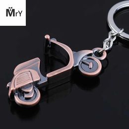 Keychains Lanyards Home>Product Center>High quality one-fifth antique copper plated Vespa motorcycle keychain Personalised Q240403